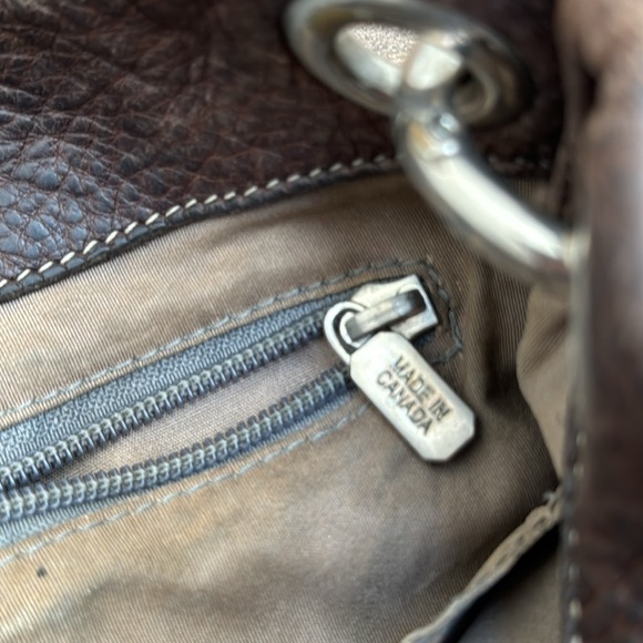 Roots tan leather boho leather bag - Picture 4 of 5